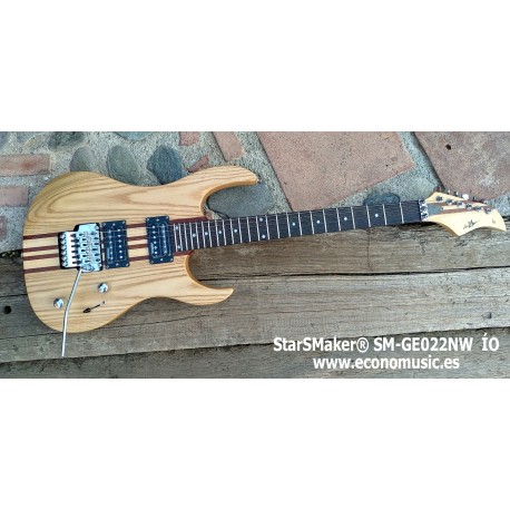 Guitarra eléctrica SM-GE022N StarSMaker madera. Ío Nature1
