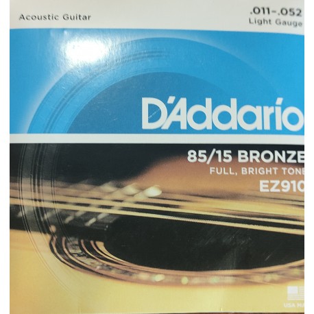Cuerdas Guitarra acústica D´Addario EZ910